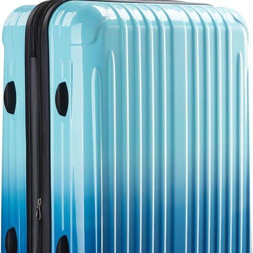 Checked Luggage, 24 Inch Hardside Suitcase, Lightweight Hardshell with , Large Suitcase with Spinner Wheels