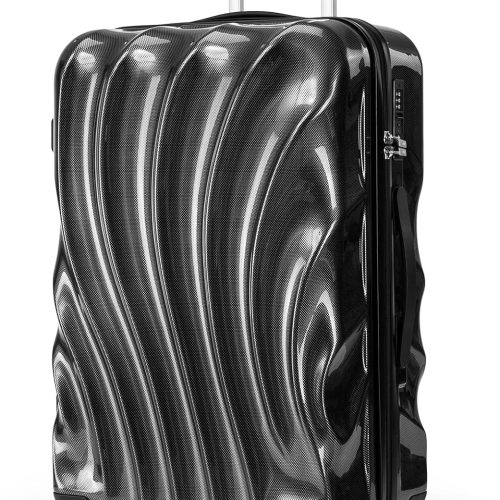 24 Inch Medium Checked Hardside Luggage, ABS+PC Hardshell Suitcase with Spinner Wheels , Lightweight Carry on Check Luggage with Scratch Resistant Surface