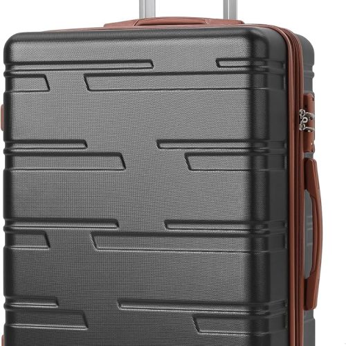 24in Hardside Carry On Luggage With Spinner Wheels, Suitcase Hardshell Expandable, Lightweight Luggage With