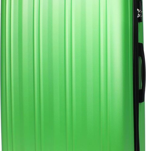 Hardside Lightweight Expandable Spinner Suitcase Luggage, Green, 29-inch