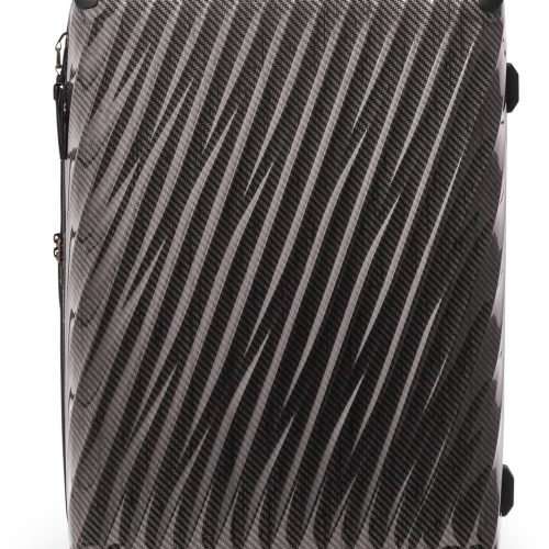 4 Wheel Luggage - Lightweight and Highly Durable, Modern Contour, Hard Shell Men's and Women's Suitcase - 30" Extended Trip Packing Case, Black Graphite